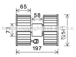 AVA QUALITY COOLING bw8483 -  Электродвигатель, вентиляция салона